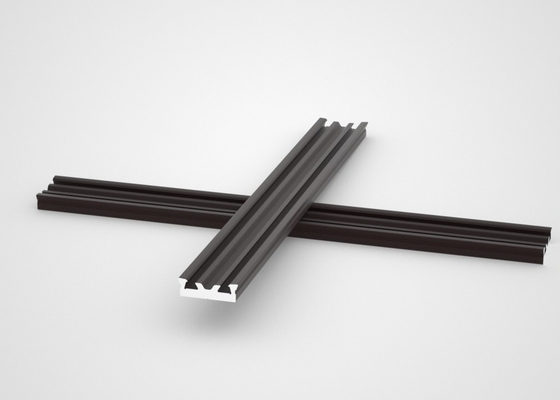 6061 Powder Coated Aluminium Extrusions Column Threading Aluminum Profile