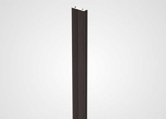 6061 Powder Coated Aluminium Extrusions Column Threading Aluminum Profile