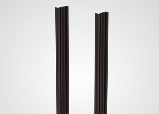 6061 Powder Coated Aluminium Extrusions Column Threading Aluminum Profile