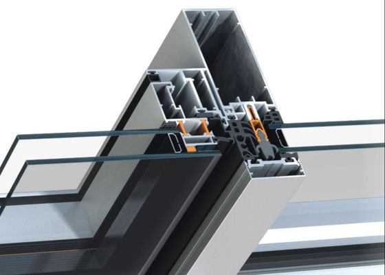 High Rise 6061 Curtain Wall Aluminium Profiles for Office Building