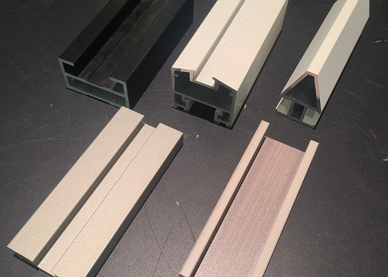 T66 Aluminium Sliding Window Profile Wood Grain Transfer Printing